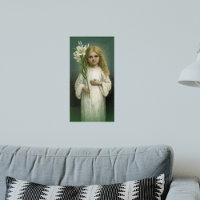 Vintag Angelic Girl White Dress Lily Blume