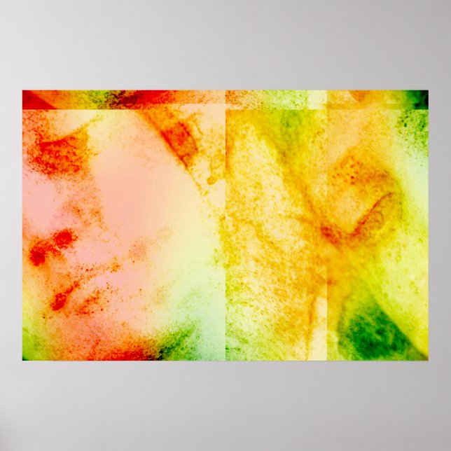 Vintag Angelic Statue Face Grunge Poster (Vorne)