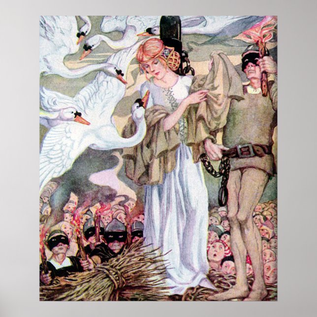 Vintag Anne Anderson Swan Princess Poster (Vorne)