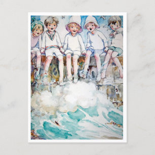 Vintag Anne Anderson The Jetty Postkarte