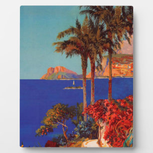 Vintag Antibes Cote D'Azur Travel Fotoplatte