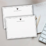 Vintag antike Bienenklassik Personalisiert Mitteilungskarte<br><div class="desc">Diese Biene wurde von einem Druck der Europäischen Naturgeschichte gescannt. Er ist eine Schönheit. Fügen Sie Ihren Namen zu diesem klassischen Design,  um das Aussehen zu vervollständigen. Diese Notenkarte ist sicher ein Favorit.</div>