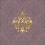 Vintag antike Smoky Mauve Medallion Geschenkpapier<br><div class="desc">Senden Sie eine süße Nachricht mit diesem schönen Vintagen Stil Design. Antikes,  rauchiges mauves Damastmuster mit goldfarbenen Medaillons. Ihre Geschenke werden Vintag und romantisch aussehen. Perfekt für Mütter Tag,  Valentinstag,  Geburtstage,  Babyduschen.</div>