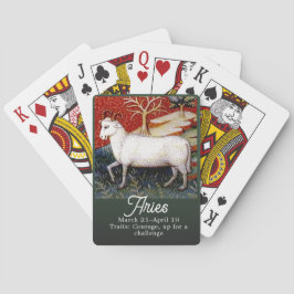 Vintag Aries das robuste Zodiac-Zeichen Spielkarten
