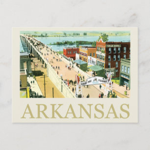 Vintag Arkansas Postkarte