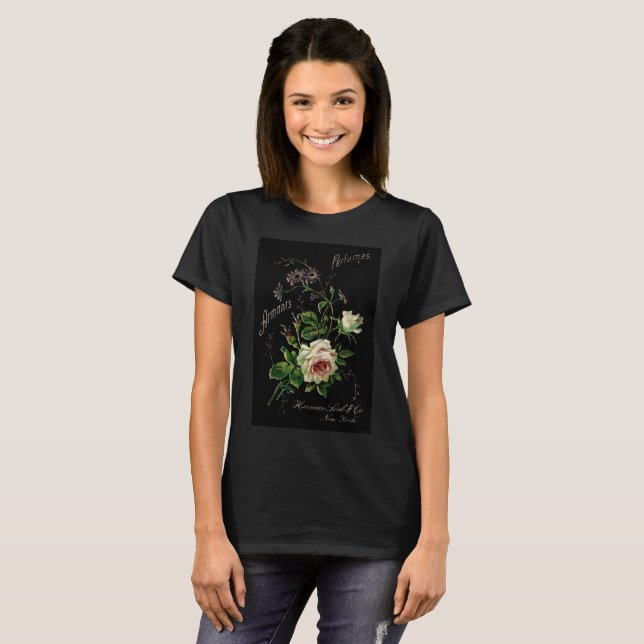 Vintag Armant's Parfüms Black Rose T - Shirt (Vorne ganz)