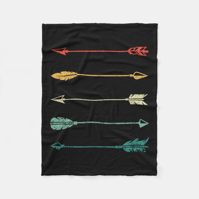 Vintag Arrow Traditionelle Bogenpfeile Bow Hunti Fleecedecke (Vorderseite)