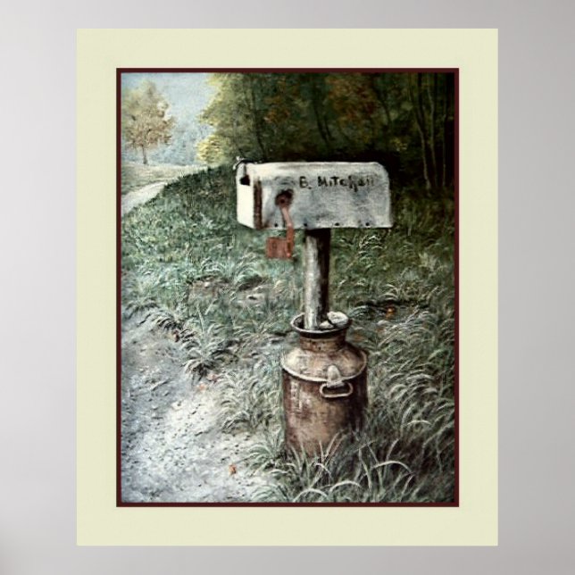 Vintag Art, B. Mitchell Country Mailbox Poster (Vorne)