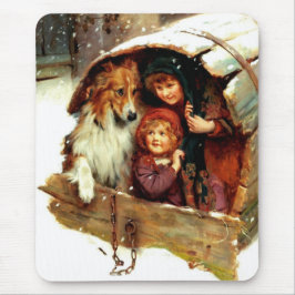 Vintag Art Christmas-Geschenk Mousepad