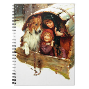 Vintag Art Christmas-Geschenk Notizblock