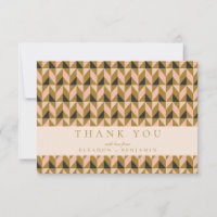 Vintag Art Deco Blush Gold Black Wedding Custom