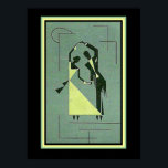Vintag Art Deco Dancers Poster 12 x 16<br><div class="desc">Einzigartiges Art Deco "Dancers" Poster ca. 1927. 12 x 16</div>