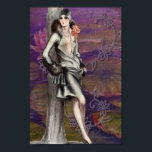 Vintag Art Deco Flapper Lady Design Poster<br><div class="desc">Vintag Art Deco Flapper Lady Design - immer beliebte,  Vintagere Designs in meinem Geschäft.</div>