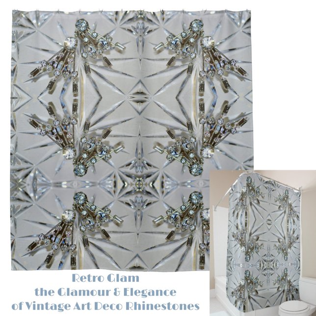 Vintag Art Deco Kristall Elegant Duschvorhang (Von Creator hochgeladen)
