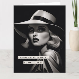 Vintag Art Deco Modisch Dankeskarte