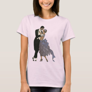 Vintag Art Deco New York, Bridge and Groom Dance T-Shirt