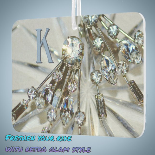Vintag Art Deco Rhinestones Retro Glam Autolufterfrischer (Von Creator hochgeladen)