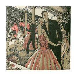 Vintag Art Deco Wedding, Newlyweds First Dance Fliese