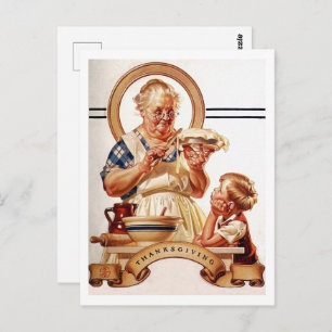 Vintag Art Erntedank Postkarten