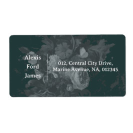 Vintag Art Floral Address Label