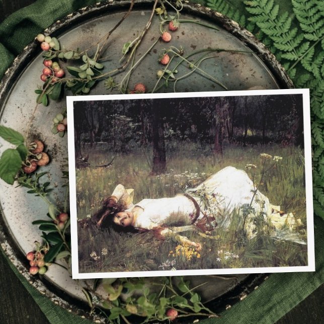 Vintag Art John W. Waterhouse Ophelia Postkarte (Von Creator hochgeladen)