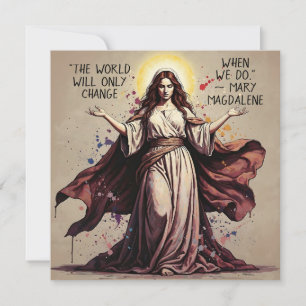 Vintag Art Mary Magdalene Zitat Karte