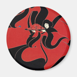 Vintag Art Nouveau Chap Book Erntedank Magnet