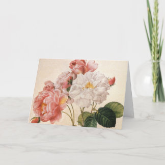 Vintag Art Rose Blume Grußkarte Karte