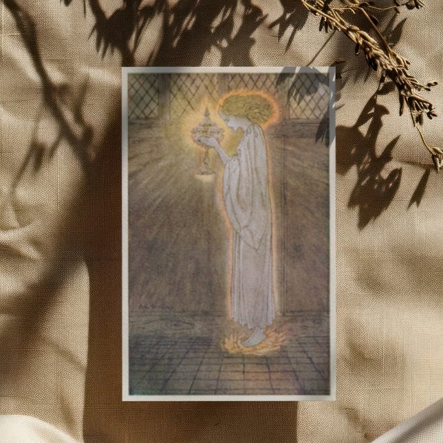 Vintag Arthur Rackham Romance of King Arthur Dankeskarte (Von Creator hochgeladen)