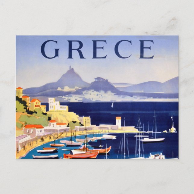 Vintag Athen Griechenland Reisen Postkarte (Vorderseite)