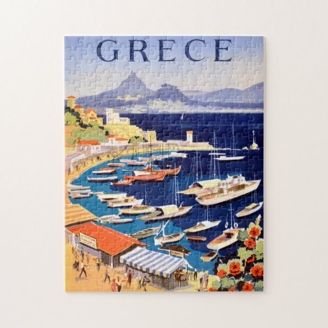 Vintag Athen Griechenland Reisen Postkarte (Vertikal)