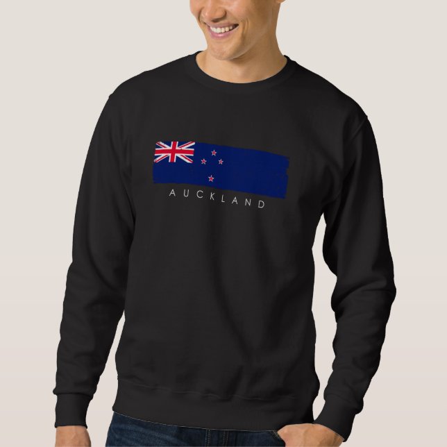 Vintag Auckland Neuseeland Urlaub Neuseeland Sweatshirt (Vorderseite)
