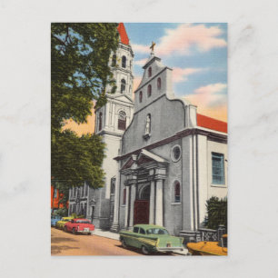 Vintag Augustine Florida Postkarte
