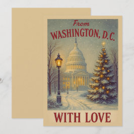 Vintag aus Washington, D.C. mit Weihnachten der Li