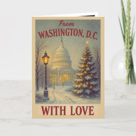 Vintag aus Washington, D.C. mit Weihnachten der Li