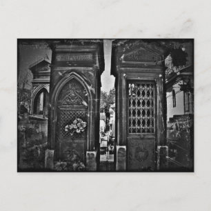 Vintag aussehender Friedhof pic Postkarte