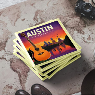 Vintag Austin Texas Magnet