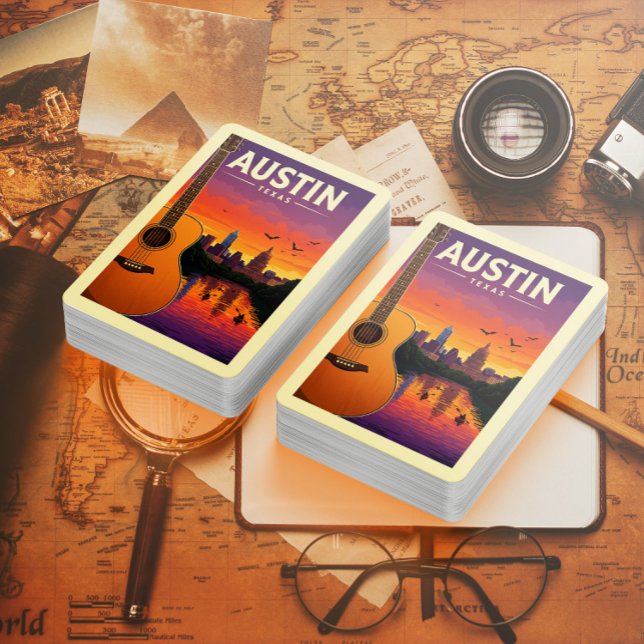 Vintag Austin Texas Spielkarten (Von Creator hochgeladen)
