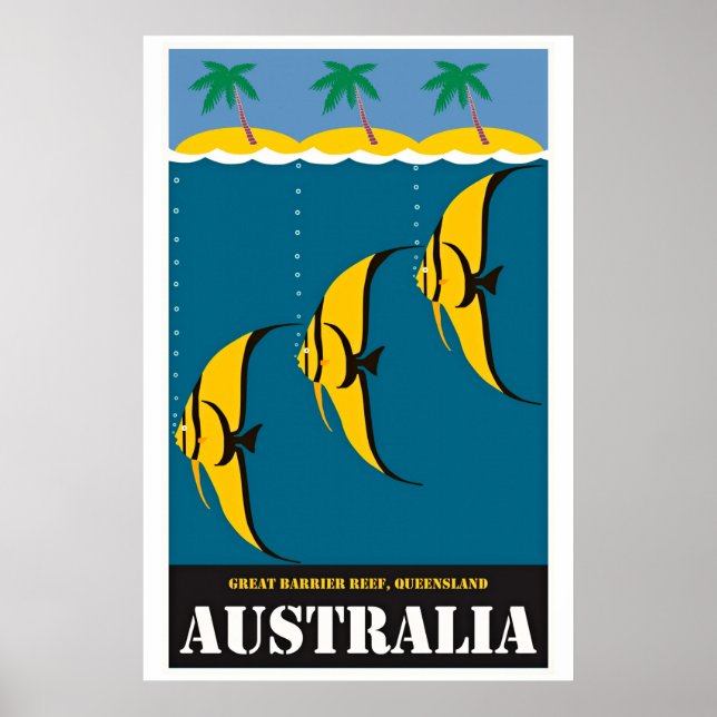 Vintag Australien Reisevorführung Poster (Vorne)