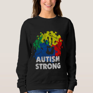 Vintag Autismus Stark Autistic Kids Awareness Fitn Sweatshirt
