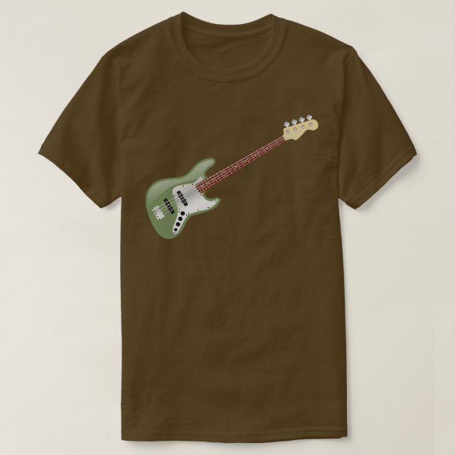 Vintag Avocado Green Electric JBass T-Shirt (Design vorne)