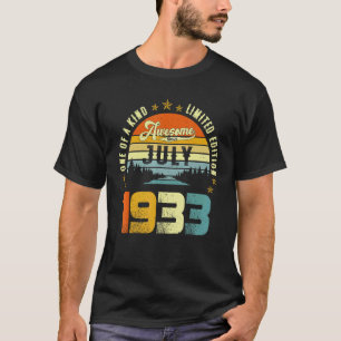 Vintag {B]Geburtstag Phantastisch seit Juli 1933 E T-Shirt