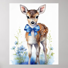 Vintag Baby Boy Deer 2 Poster