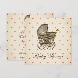 VINTAG BABY PRAM | Babyparty Einladung