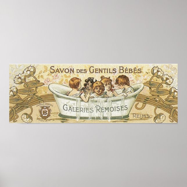 Vintag Baby Soap Ad Poster (Vorne)