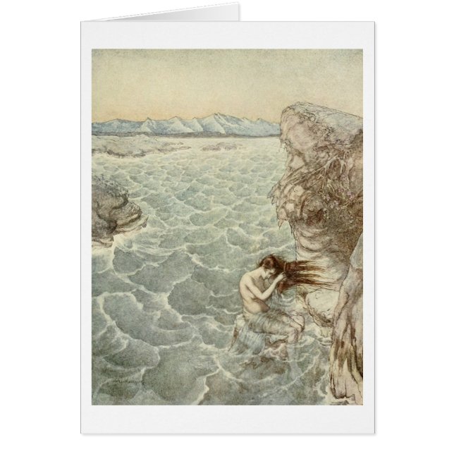 Vintag - badend im Meer, (Vorne)