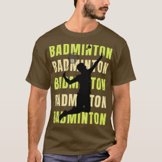 Vintag Badminton Retro Badminton Lover Badminton T-Shirt