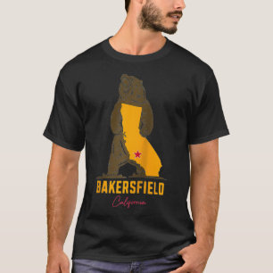Vintag Bakersfield California Bärenmappe - Flag So T-Shirt