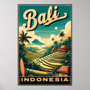 Vintag Bali Travel Poster