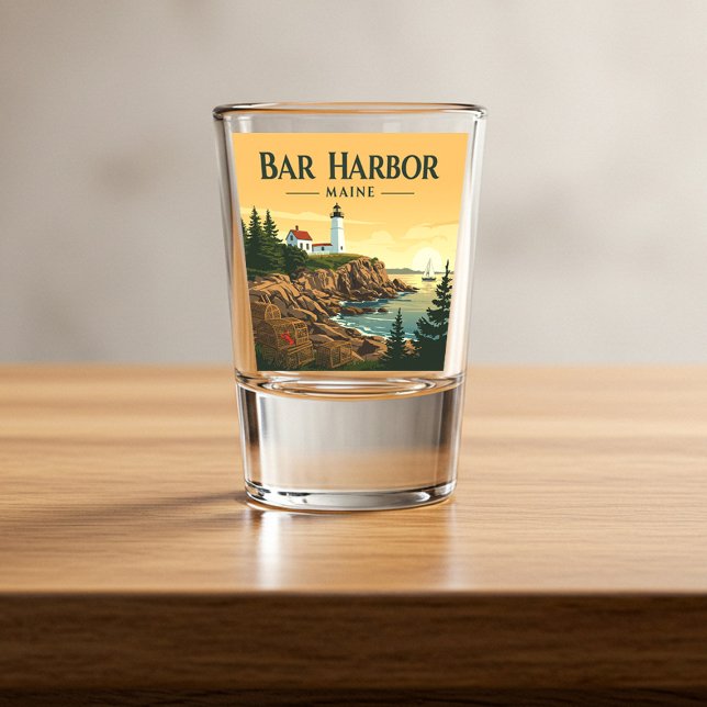 Vintag Bar Harbor Maine Schnapsglas (Von Creator hochgeladen)